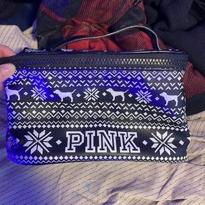 pink travel toilette bag